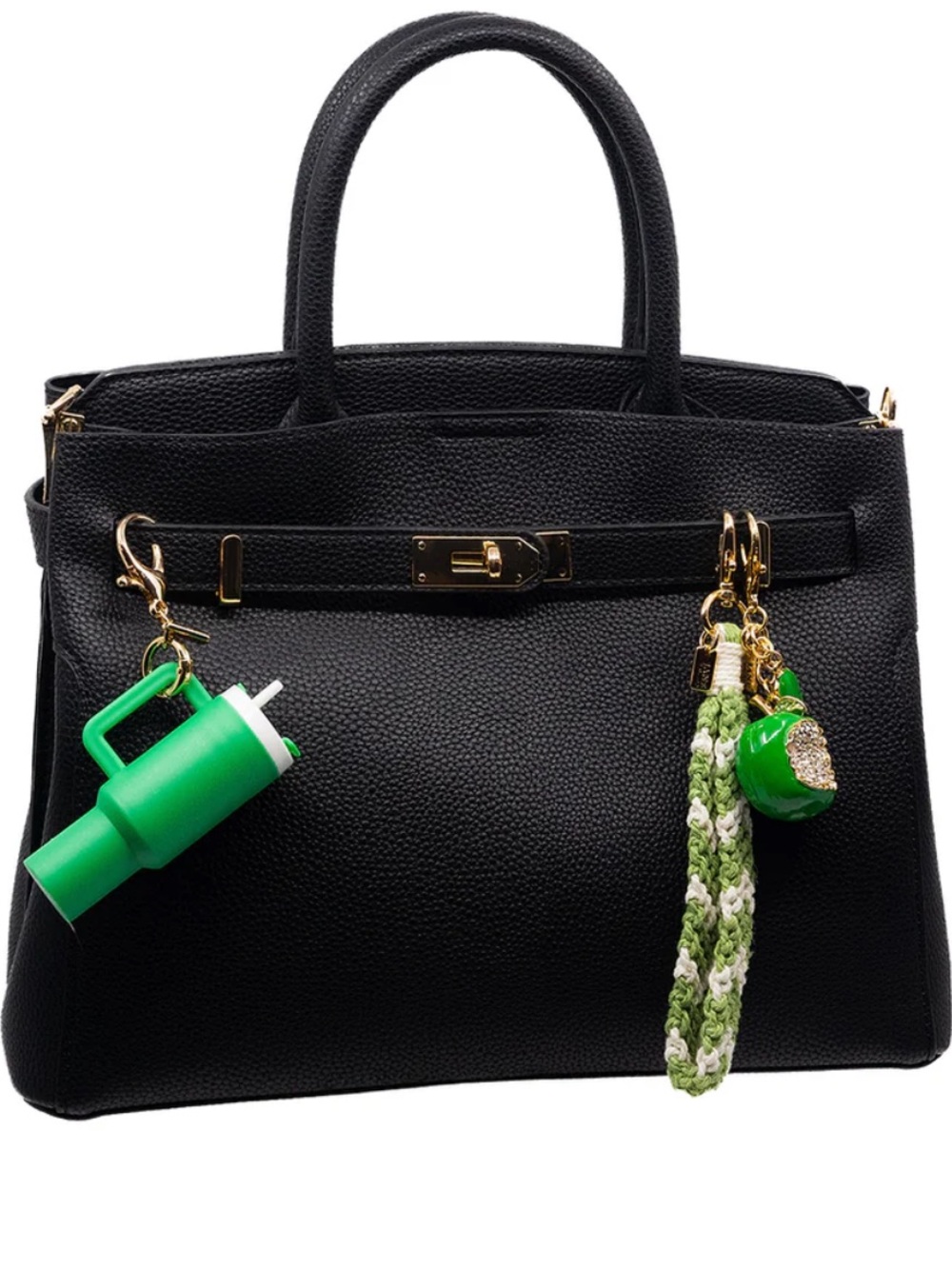 Stanley Bag Charm Keychain Green Unisex Opens & Closes NEW - Picture 2 of 11
